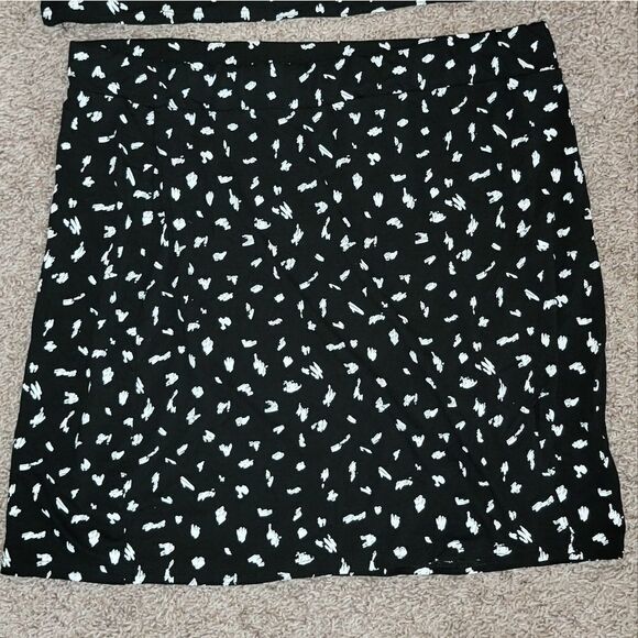 Missguided Co Ord Print Crop Top & Mini Skirt 2 Piece Set Size US 14 - Picture 3 of 7